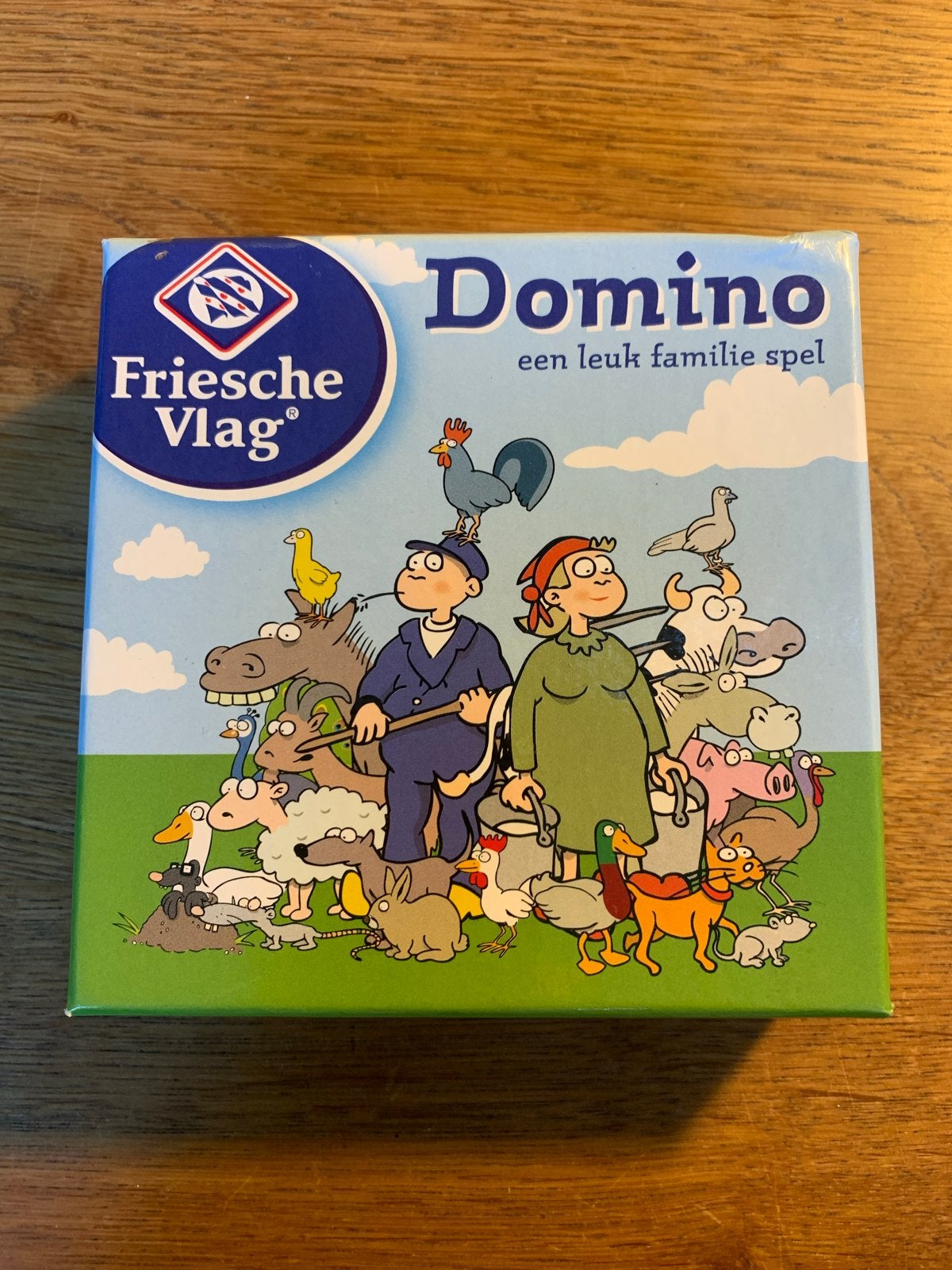 Friesche Vlag Domino: Een Leuk Familie Spel, Een of twee spelers, Ophalen of Verzenden, Gebruikt
