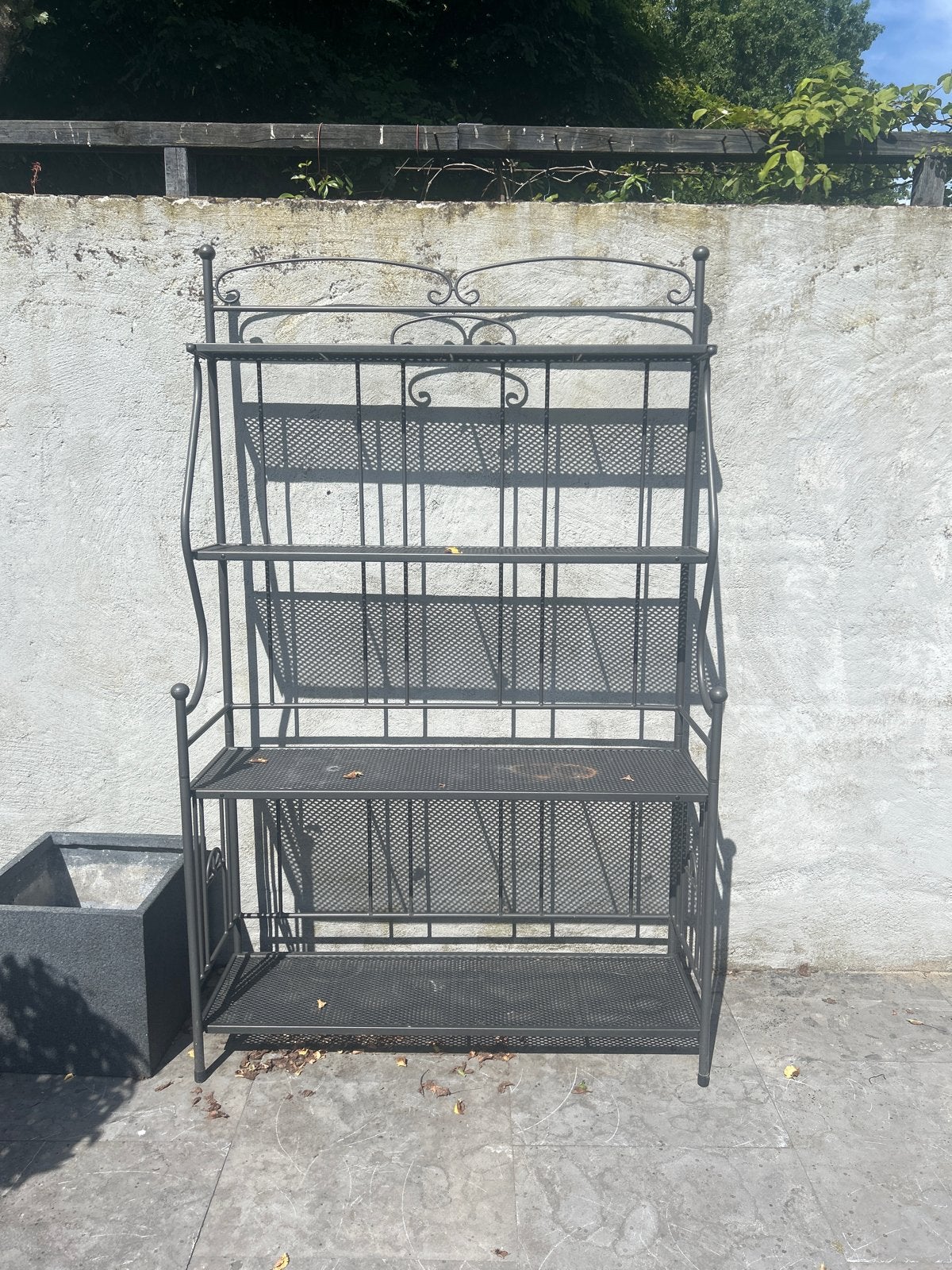 Metalen rek met 3 planken - Ideaal voor tuin of berging, Ophalen, Gebruikt, Metaal, Overige typen