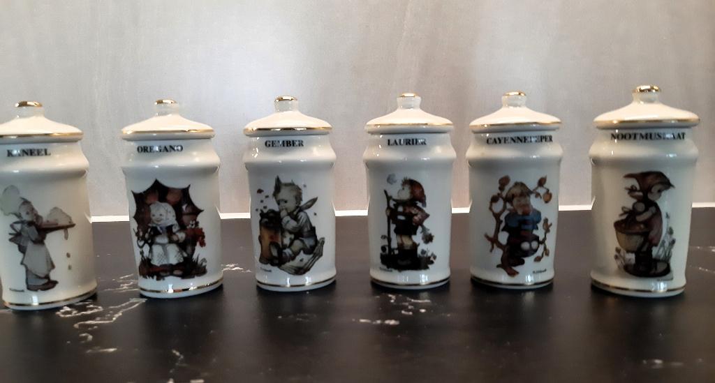'M.J.Hummel' Kruidenpotjes 6 stuks, Ophalen of Verzenden, Zo goed als nieuw, Hummel