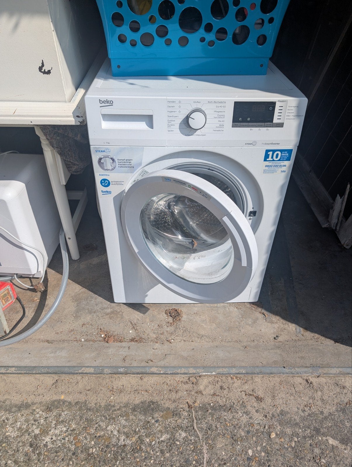 Beko Voorlader Wasmachine - Zo goed als nieuw, Ophalen, 1200 tot 1600 toeren, Energieklasse A of zuiniger, 8 tot 10 kg