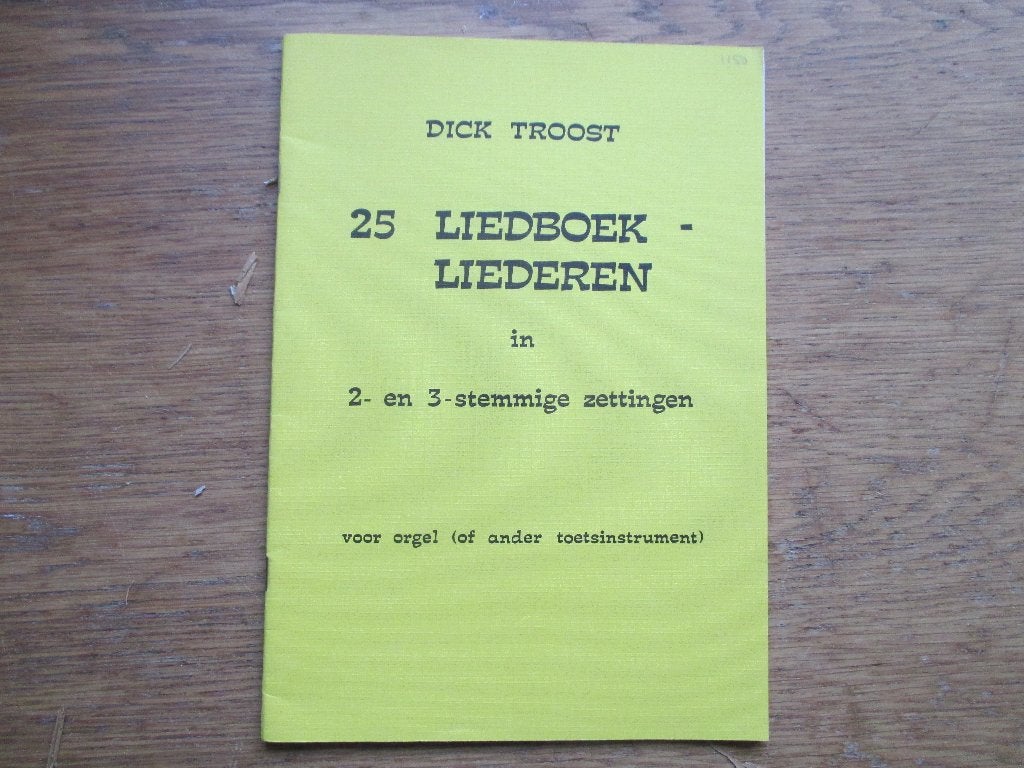 Dick troost - 25 liedboek liederen, Muziek en Instrumenten, Ophalen of Verzenden, Zo goed als nieuw, Artiest of Componist, Religie en Gospel