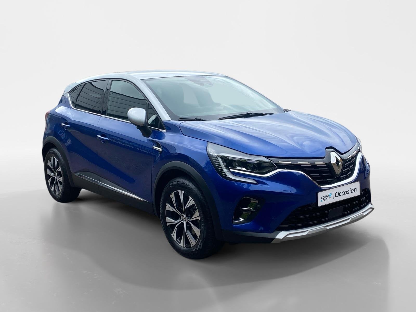 Renault Captur 1.6 E-Tech Hybrid 145 Intens Apple Carplay/An, 12 maanden, Gebruikt, Blauw, Leder en Stof