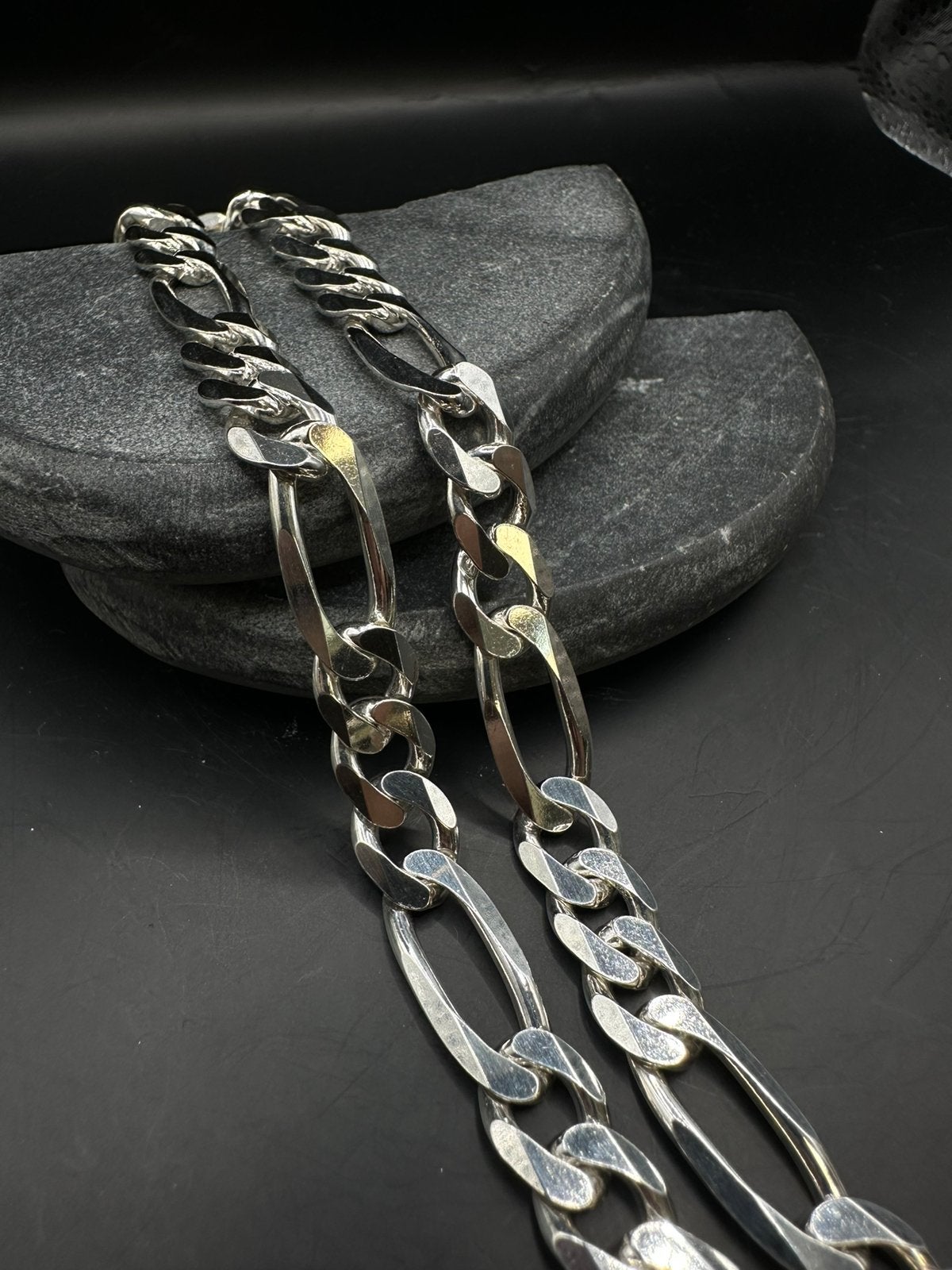 925 zilveren figaro ketting, Sieraden, Tassen en Uiterlijk, Kettingen, Ophalen of Verzenden, Nieuw, Zilver