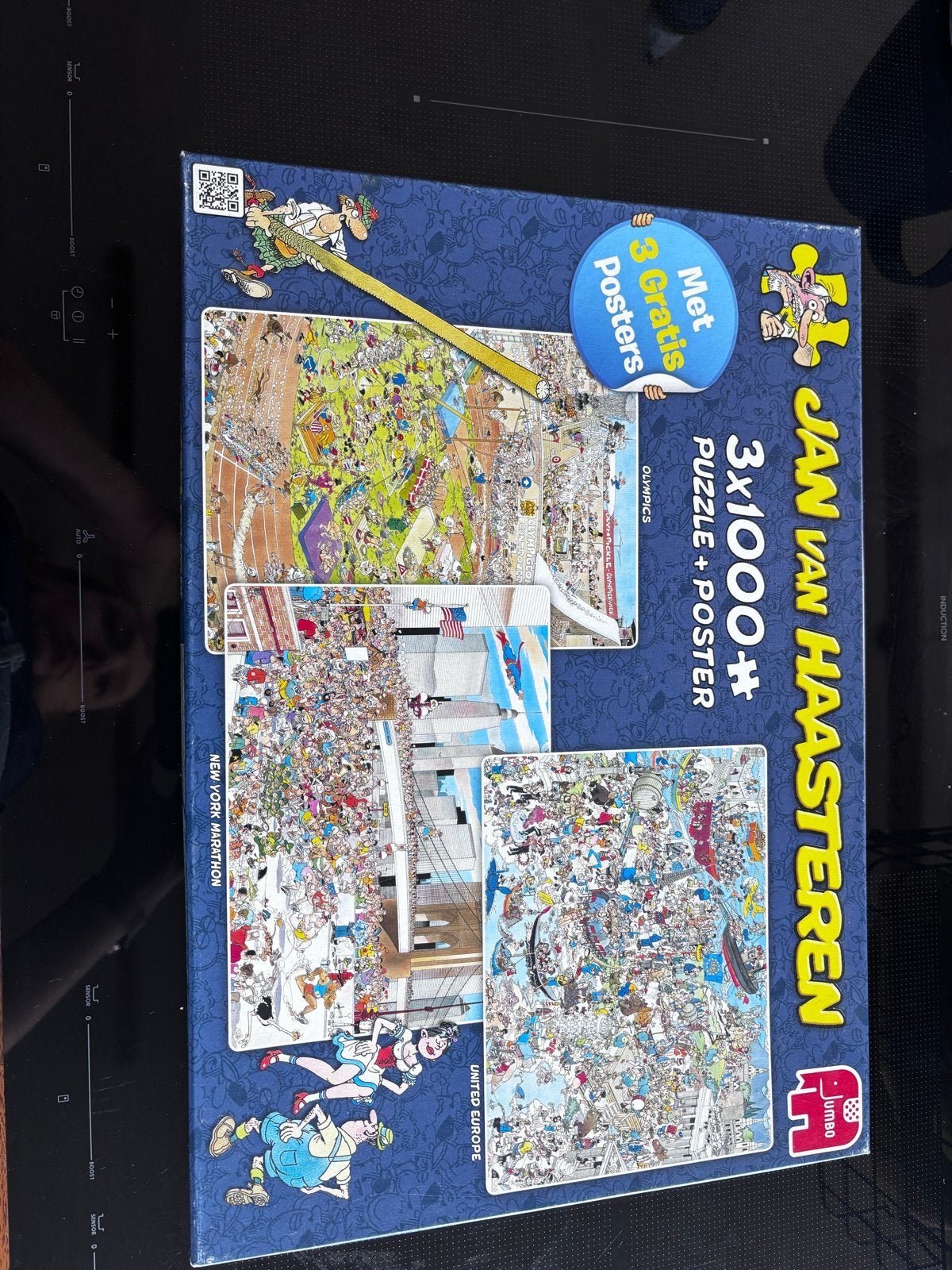 Jan van Haasteren 3 puzzels van 1000 stukjes, Ophalen of Verzenden, 500 t/m 1500 stukjes, Zo goed als nieuw, Legpuzzel
