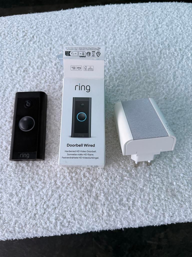 Ring Video Deurbel Bedraad met Chime Gong, Ophalen of Verzenden, Bewegingsdetectiesensor, Nieuw, Bedraad