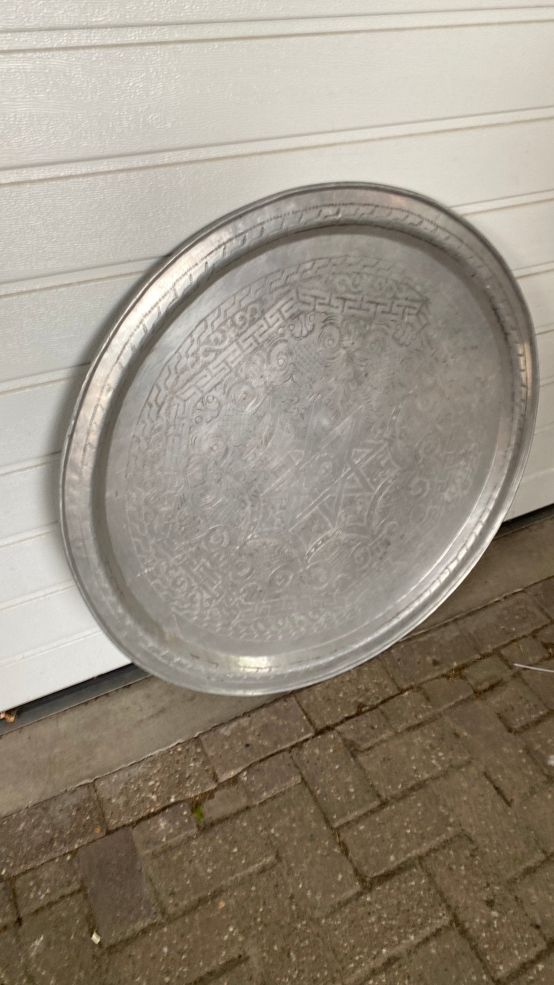 Mooie grote schaal / dien blaad . 1 meter groot, Huis en Inrichting, Woonaccessoires | Dienbladen, Ophalen, Zo goed als nieuw