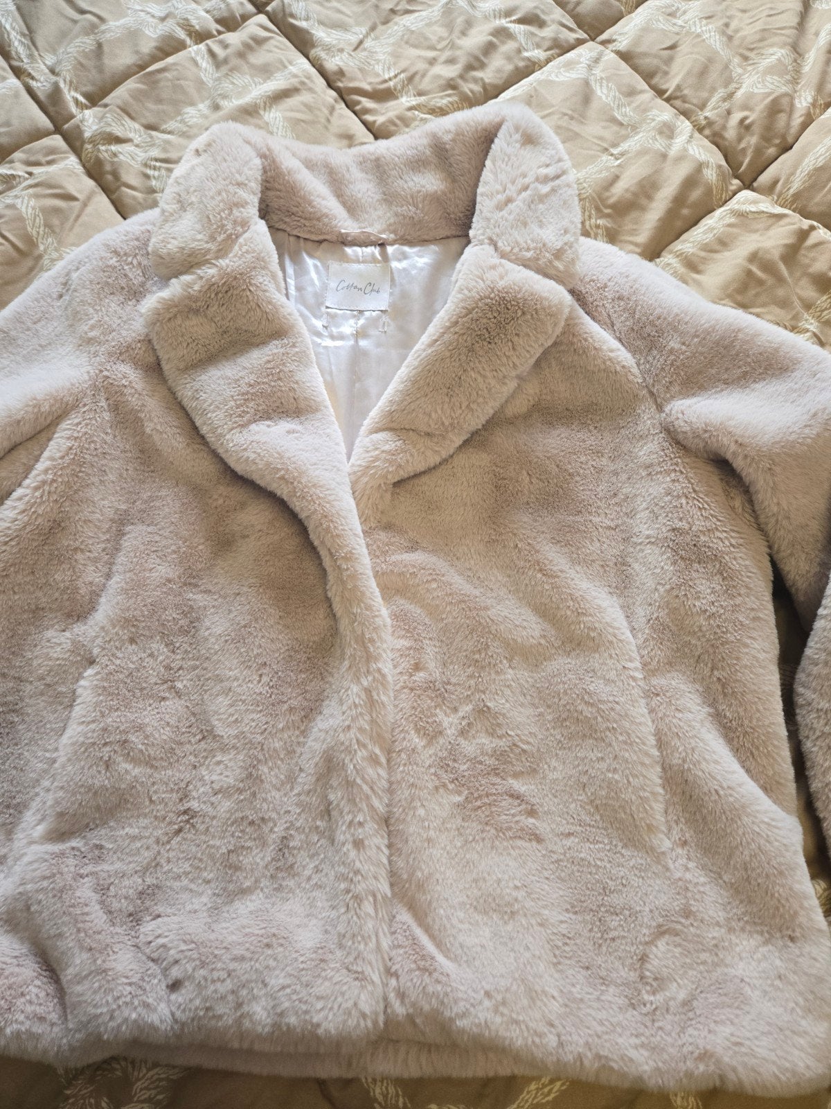 Cotton Club, Supermooi Zacht Teddy Jasje, maat XL, Kleding | Dames, Beige, Maat 46/48 (XL) of groter, Ophalen of Verzenden, Zo goed als nieuw
