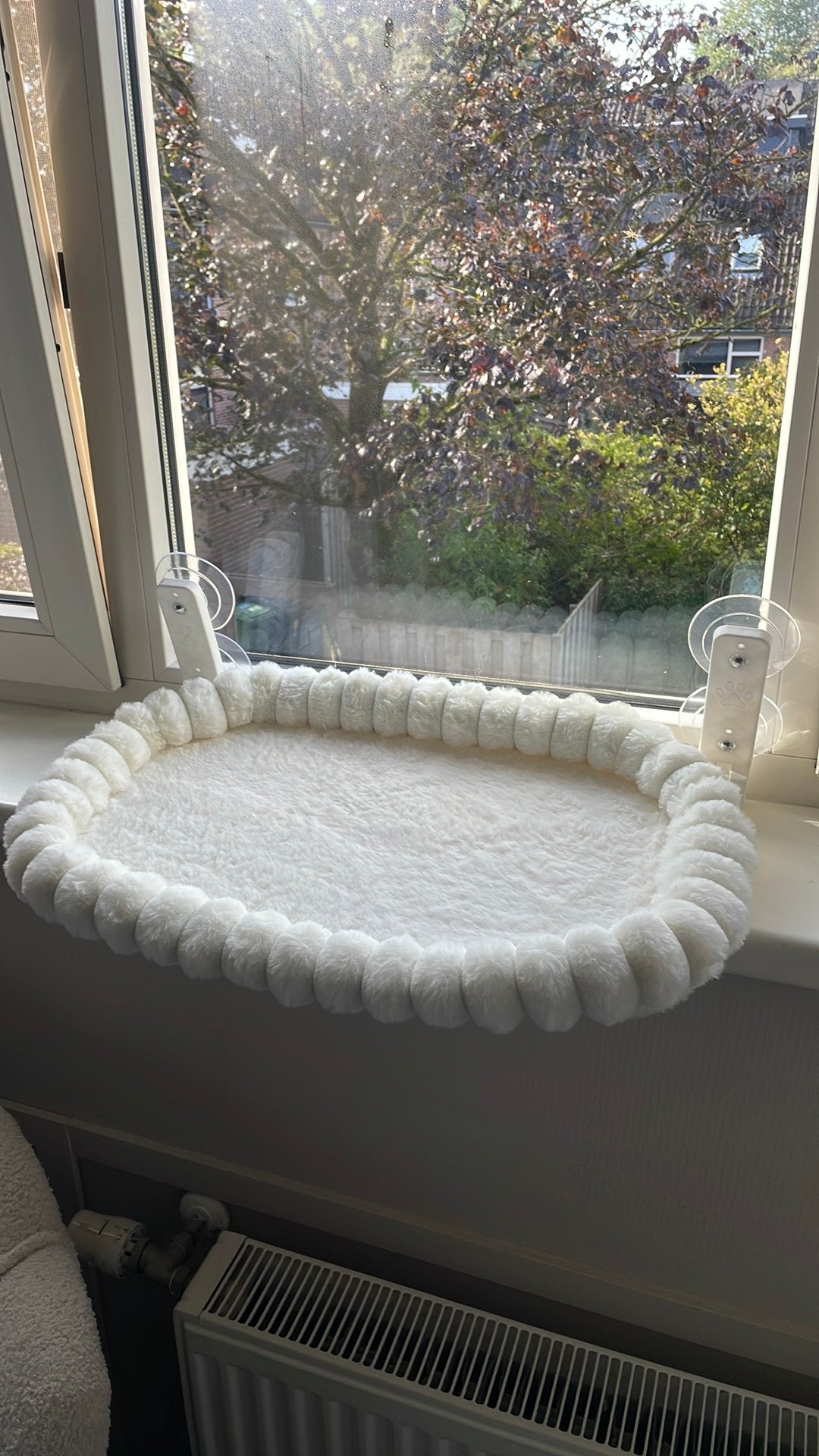 witte pluche kattenhangmat, Ophalen, Nieuw