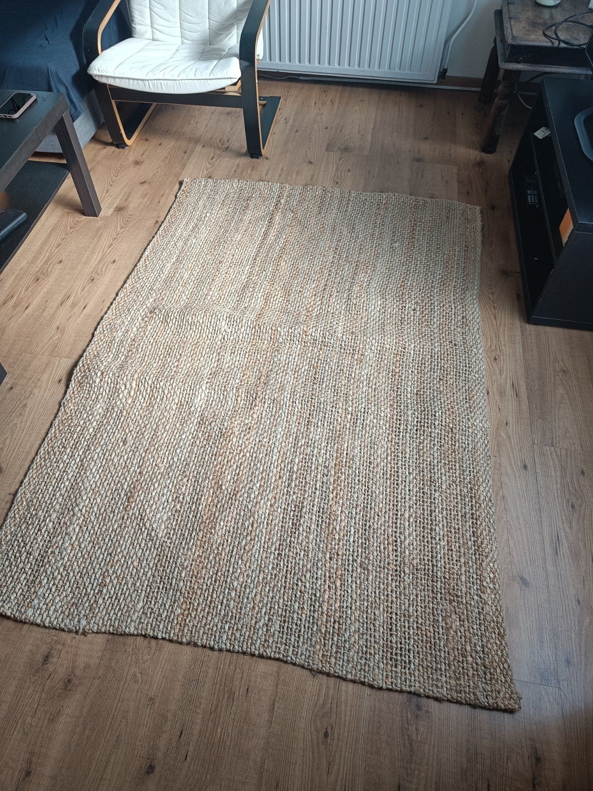 IKEA STRÖG Jute Vloerkleed 120x180 cm, Huis en Inrichting, Ophalen, 100 tot 150 cm, Zo goed als nieuw, 150 tot 200 cm