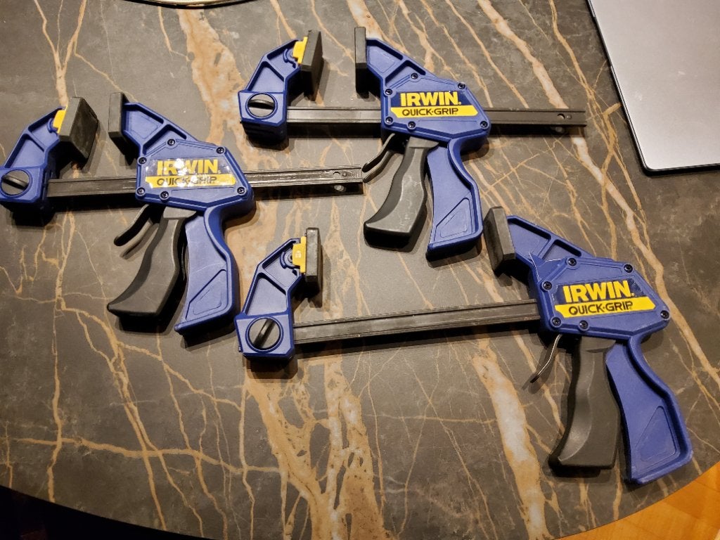 3 x lijmklemmen IRWIN Quick Grip 150 mm, Doe-het-zelf en Verbouw, Gereedschap | Handgereedschap, Ophalen of Verzenden, Nieuw, Klem