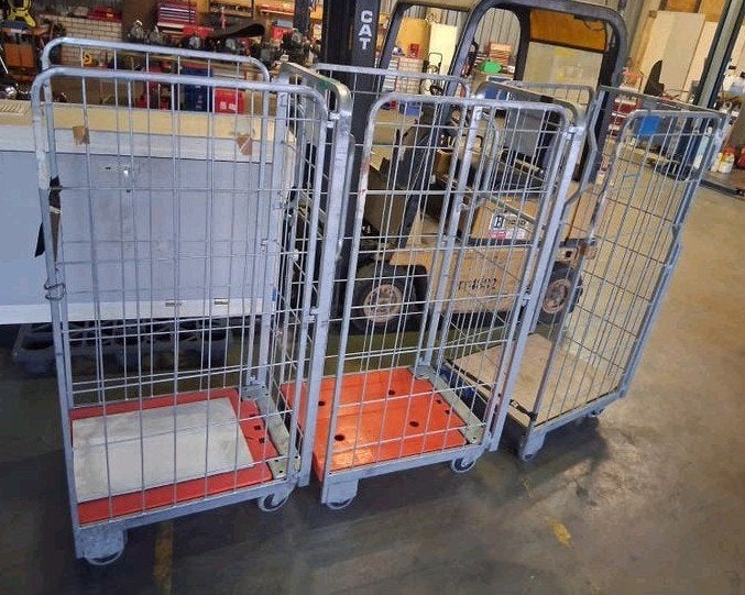 Set van 3 rolcontainers - Ideaal voor transport en opslag, 100 liter of meer, Ophalen, Transportkar