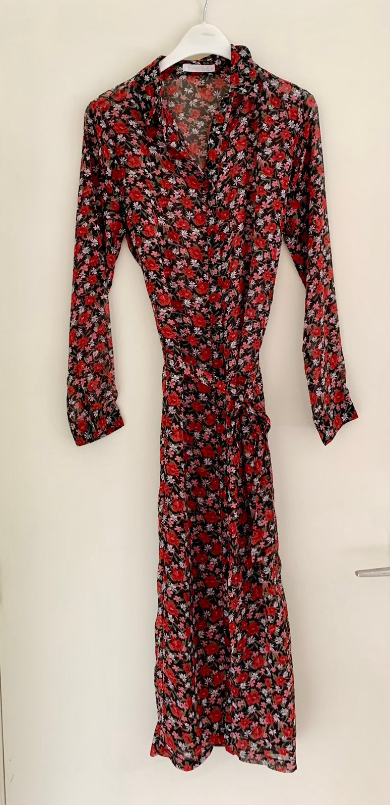 Mooi bloemenjurk, S, Freebird, Ophalen of Verzenden, Zo goed als nieuw, Maat 36 (S), Rood