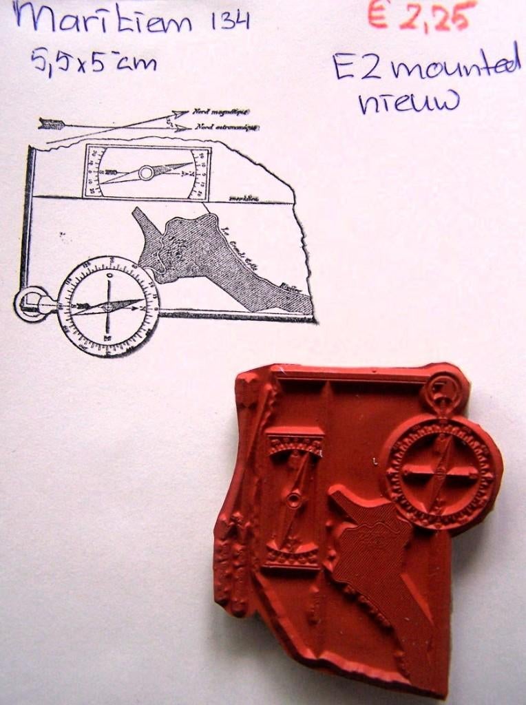 Maritiem 134 EZ-mounted stempel, Ophalen of Verzenden, Nieuw, EZ-mounted stempel