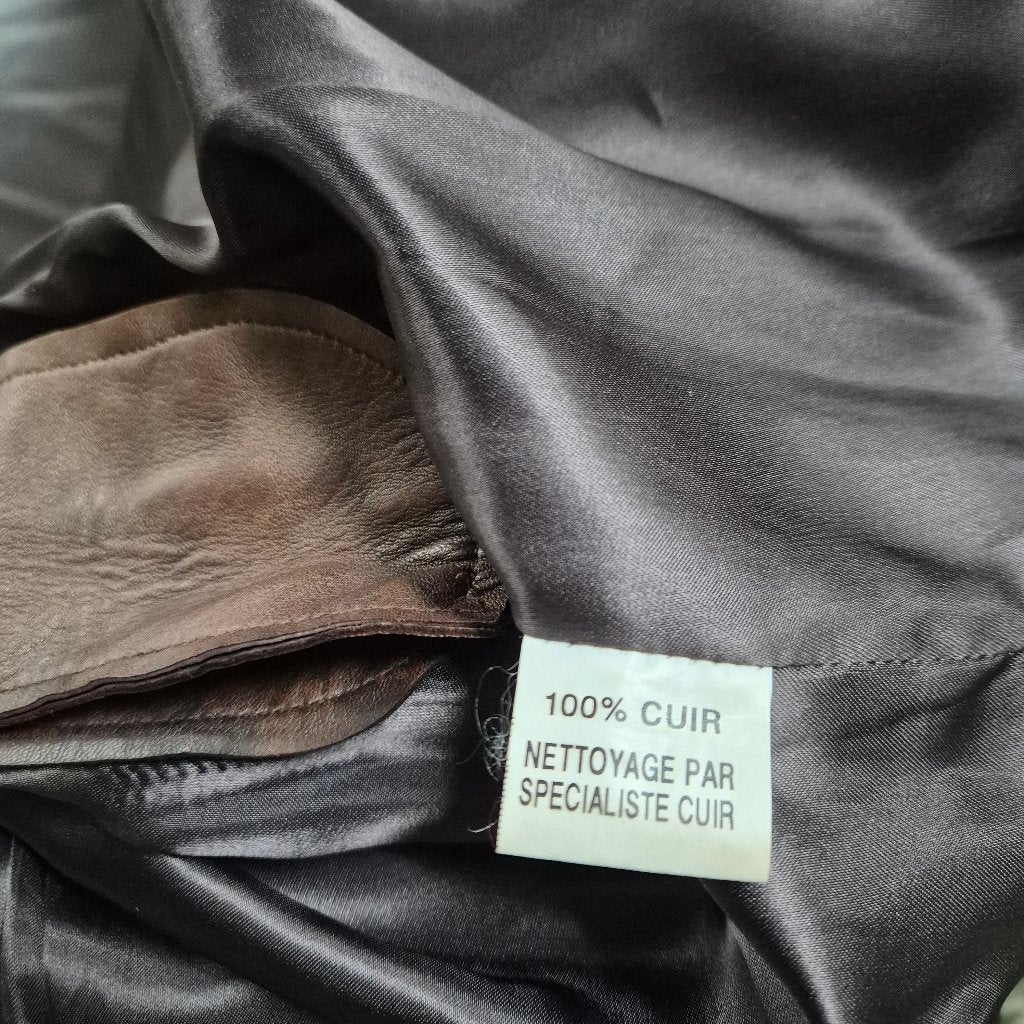 Supergave soepele leren rok maat 38. donkerbruin 90 cm lang, Maat 38/40 (M), Bruin, Ophalen of Verzenden, Zo goed als nieuw