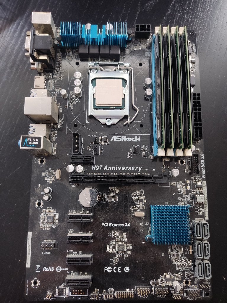 ASRock H97 met i7-4790 en 16GB RAM, Computers en Software, Moederborden, Ophalen, Gebruikt, DDR3, LGA1150