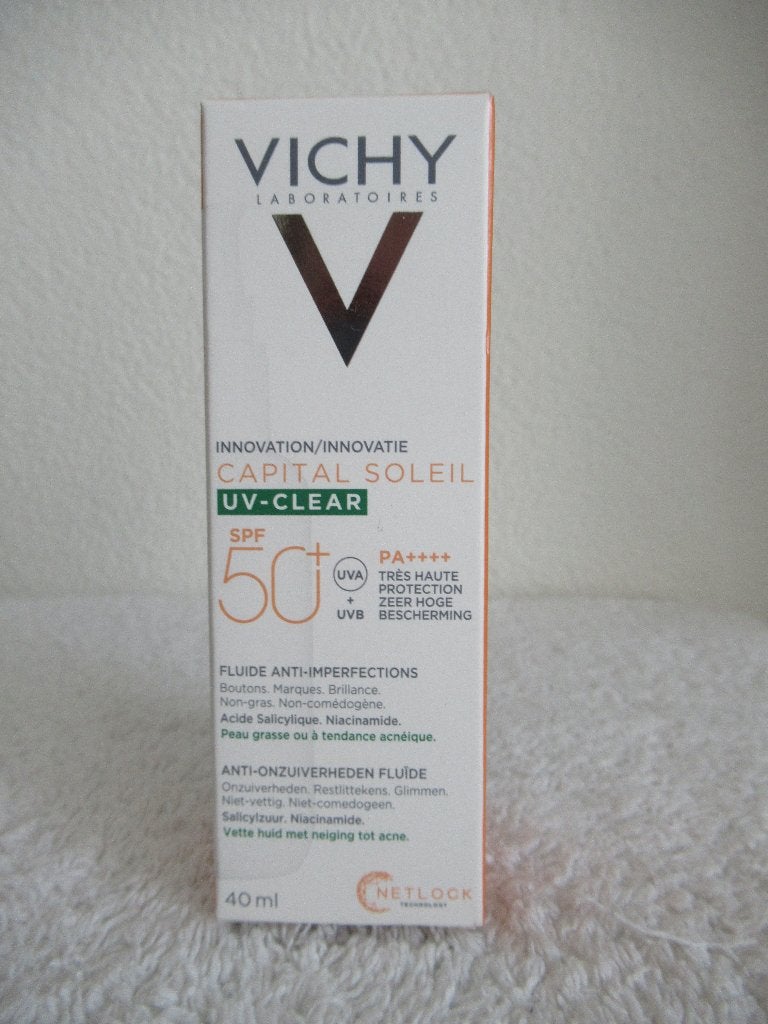 Vichy Capital Soleil UV-Clear SPF50+ Anti-Onzuiverheden, Ophalen of Verzenden, Nieuw, Gehele gezicht, Verzorging