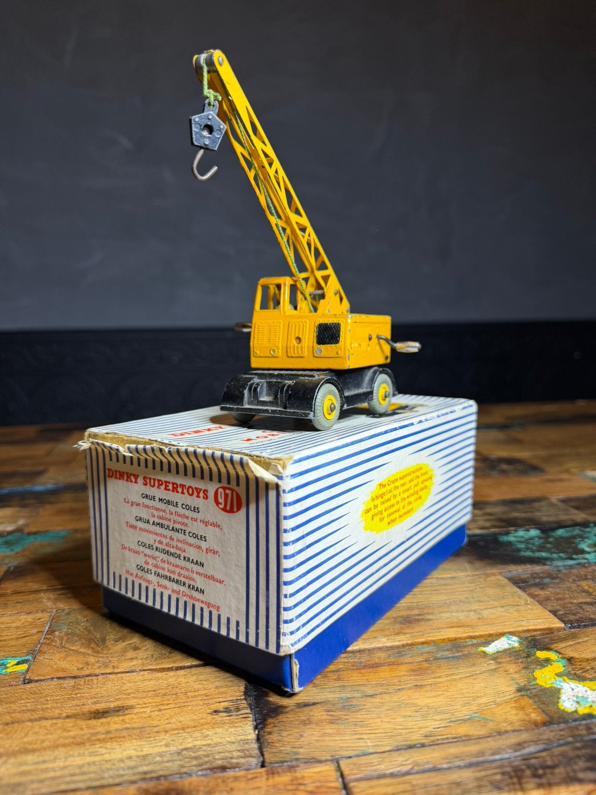 Dinky Supertoys 971 Coles Mobile Crane – compleet met doos, Ophalen of Verzenden, Gebruikt, Tractor of Landbouw, Dinky Toys