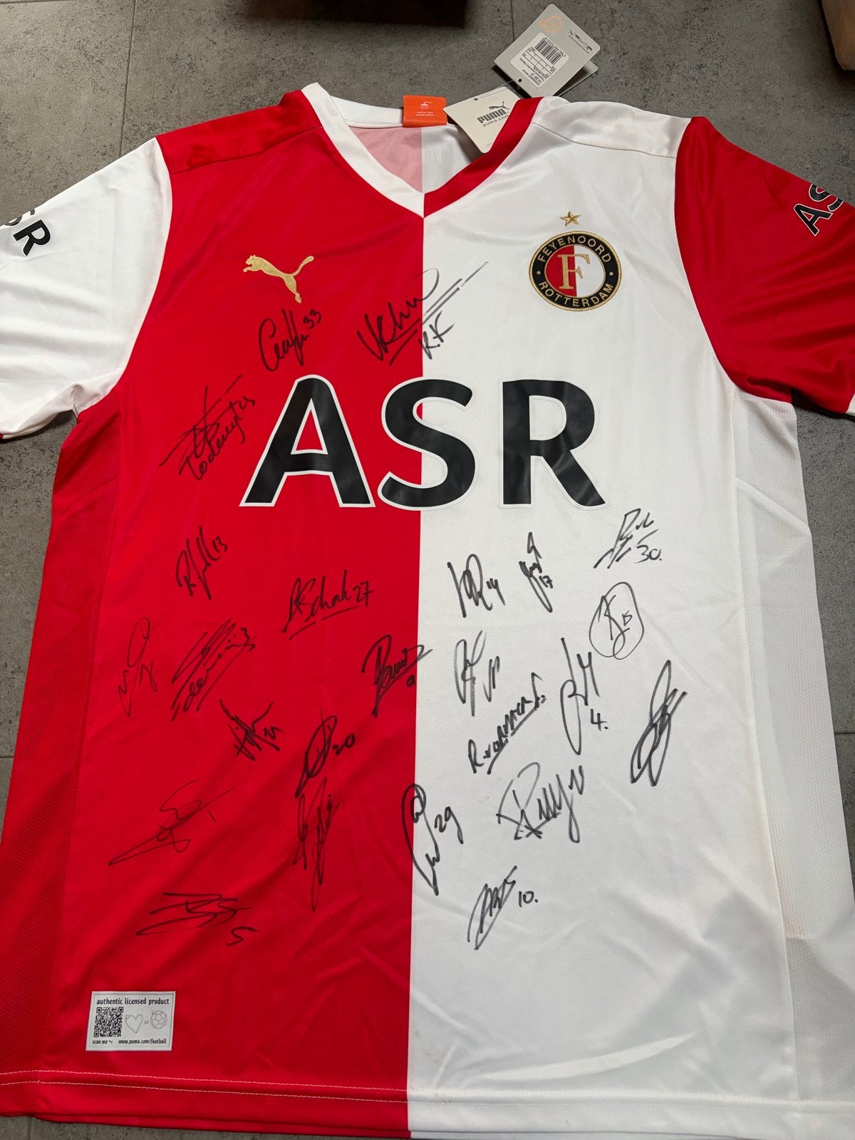 Feyenoord thuisshirt 2012-2013 gesigneerd - Maat L, Maat L, Ophalen of Verzenden, Nieuw, Shirt