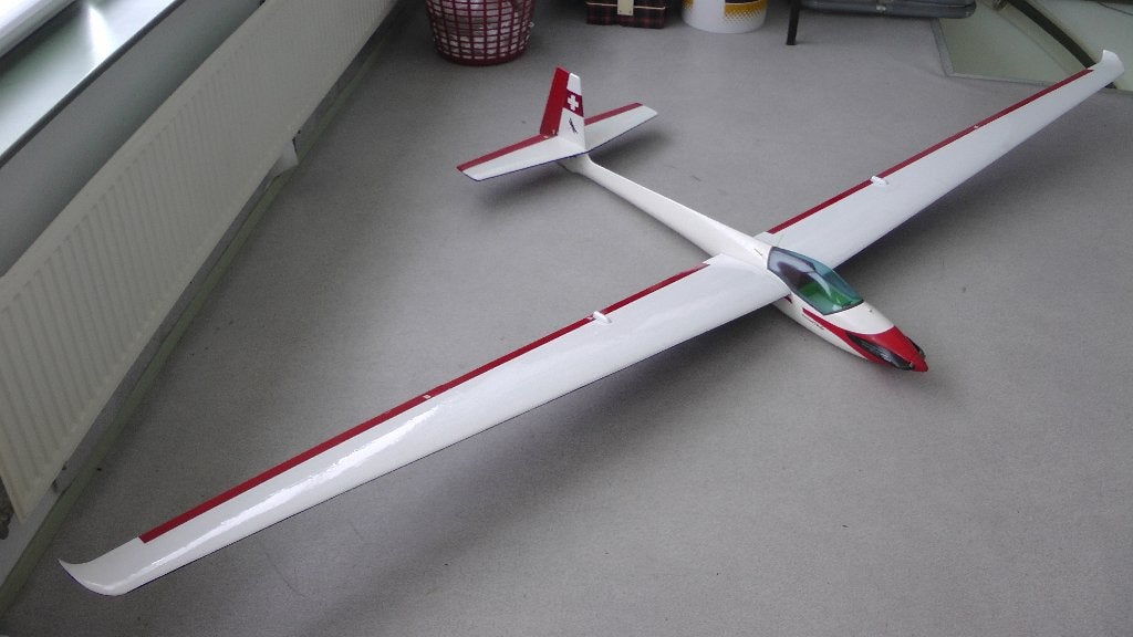 Modelzweefvliegtuig Standaard Club Libelle, Hobby en Vrije tijd, Modelbouw | Vliegtuigen en Helikopters, Gebruikt, Groter dan 1:72