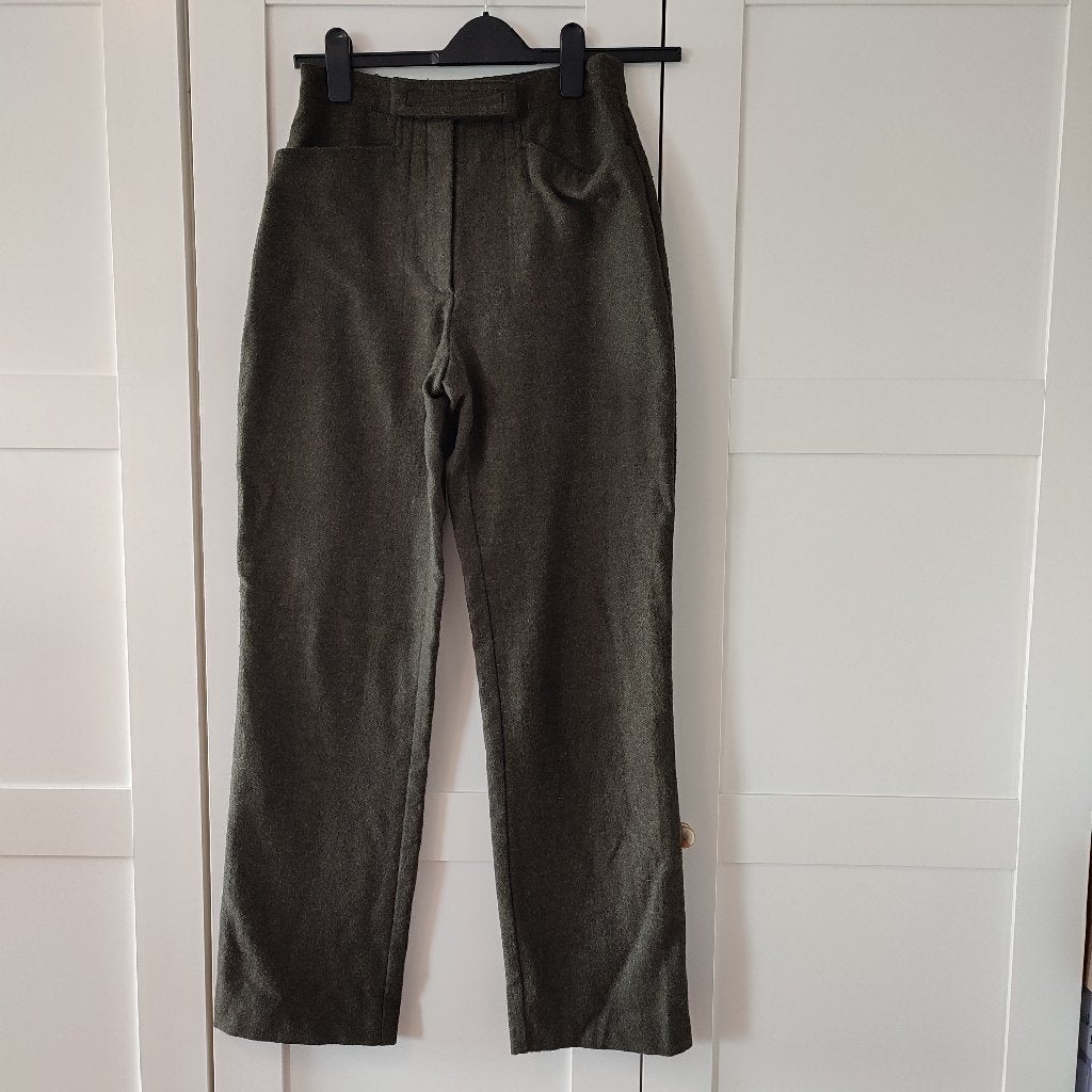 Twic Groene/Bruine Wijde Pijp Broek Maat 38, Ophalen of Verzenden, Lang, Gedragen, Groen