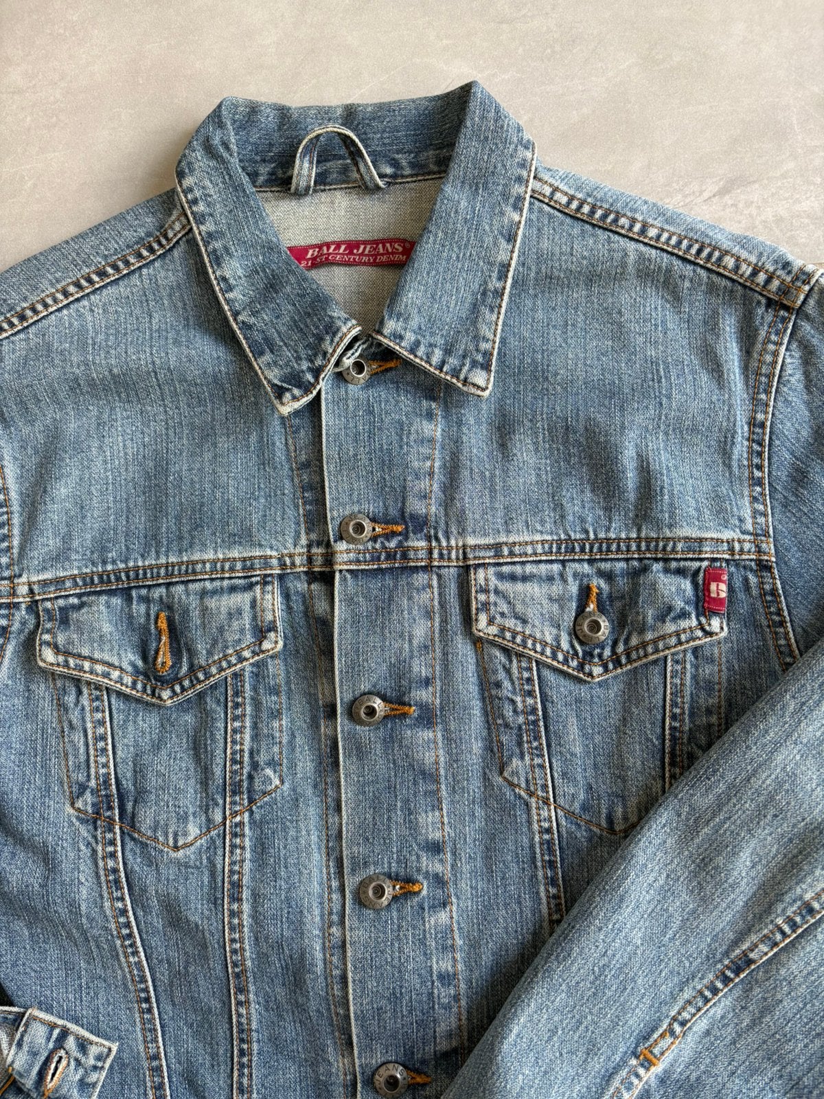 Vintage BALL JEANS Spijkerjack Jaren ’80 Origineel Denim, Ophalen, Blauw