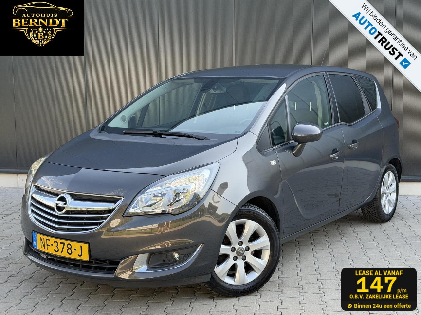 Opel Meriva 1.4 Turbo Blitz Cruise Trekhaak Airco NL Auto, Auto's, Opel, Voorwielaandrijving, Gebruikt, 4 cilinders, Met garantie (alle)