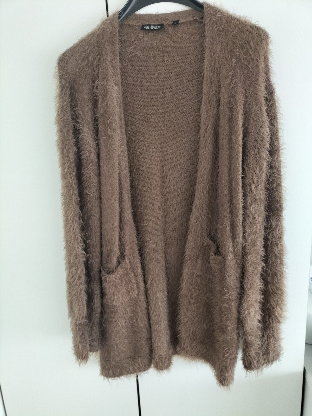 So Soire pluizig vest - bruin, So Soire, Bruin, Maat 42/44 (L), Ophalen of Verzenden