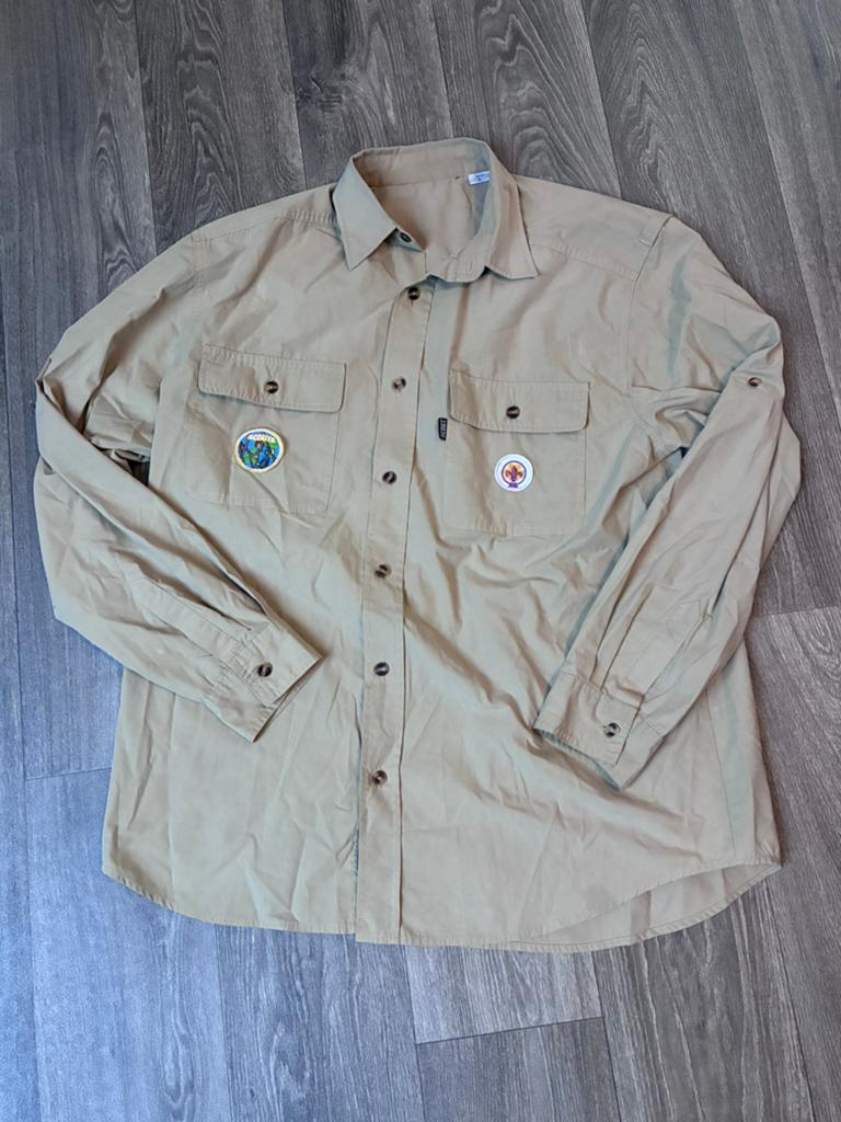 Scouting blouse scouts scoutfit mt L 40/41, Verzamelen, Scouting, Ophalen of Verzenden, Zo goed als nieuw, Kleding