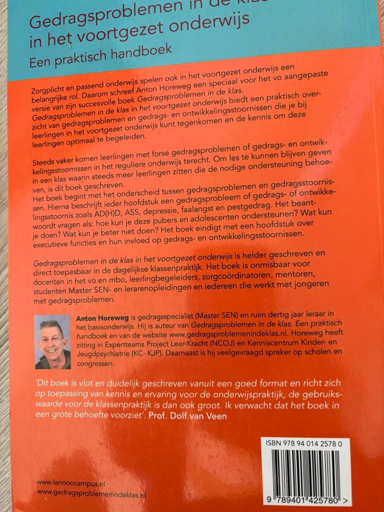 Gedragsproblemen in de klas - Voortgezet Onderwijs, Boeken, Studieboeken en Cursussen, Ophalen of Verzenden, Gamma, Nieuw, MBO
