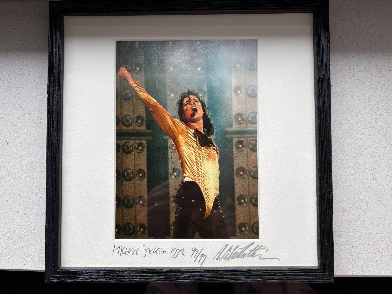 Foto Michael Jackson 1992 - Limited Edition, Ophalen of Verzenden, Foto, Fotografie, Ingelijst