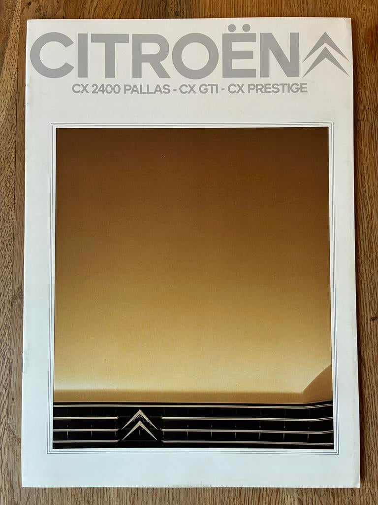 Citroën CX Pallas GTI Prestige brochure modeljaar 1981, Ophalen of Verzenden, Zo goed als nieuw, Citroën