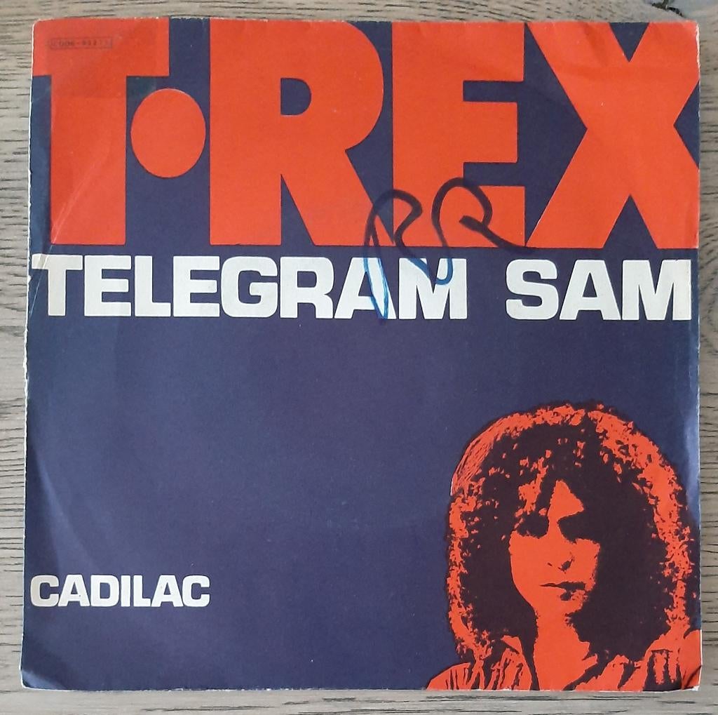 T•Rex – Telegram Sam / Cadilac, Gebruikt, 7 inch, Single, Ophalen of Verzenden