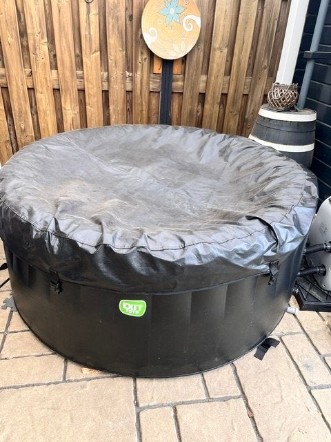 Opblaasbare Jacuzzi., Tuin en Terras, Bubbelbaden en Hottubs, Ophalen, Gebruikt, Filter, Opblaasbaar
