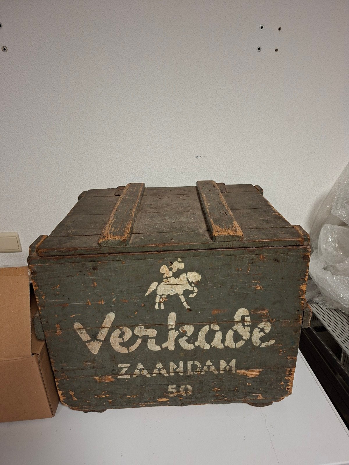 Verkade zaandam kist, Ophalen of Verzenden, 50 tot 100 cm, Minder dan 50 cm
