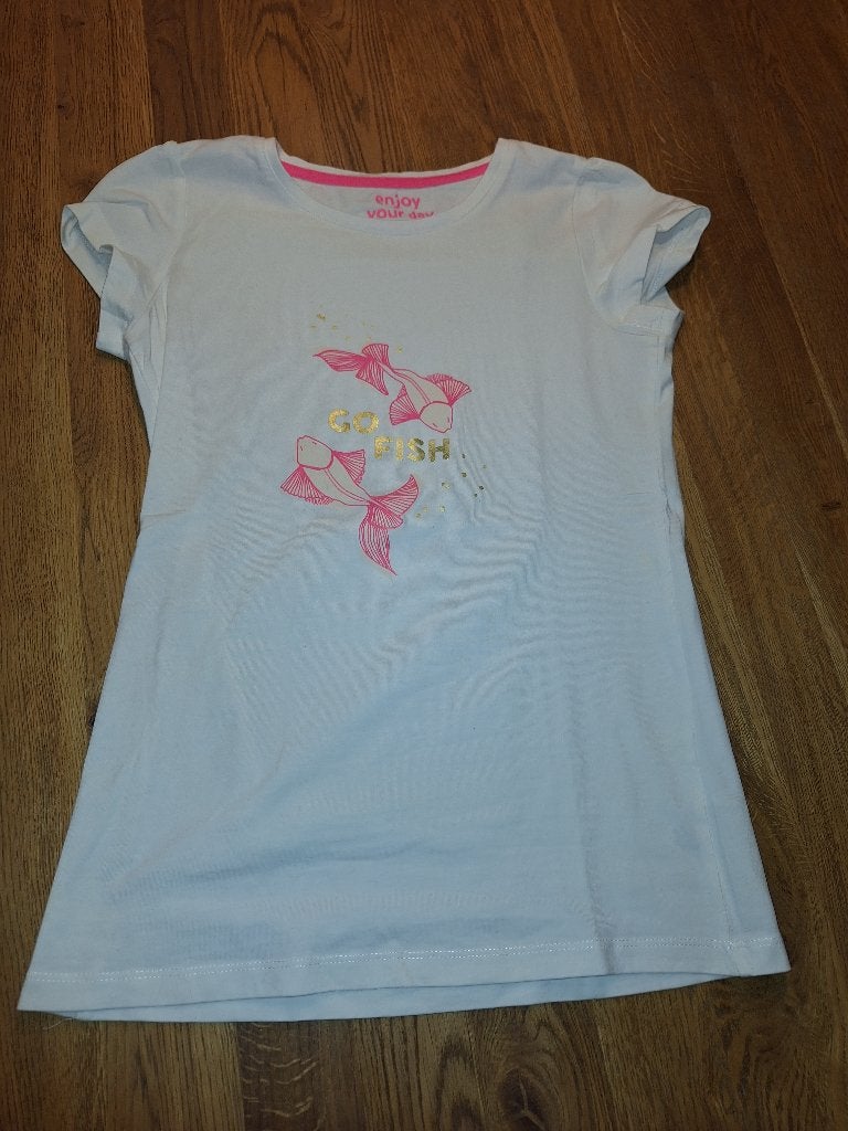 T-shirt maat 158/164, Meisje, Ophalen of Verzenden, Zo goed als nieuw, Shirt of Longsleeve