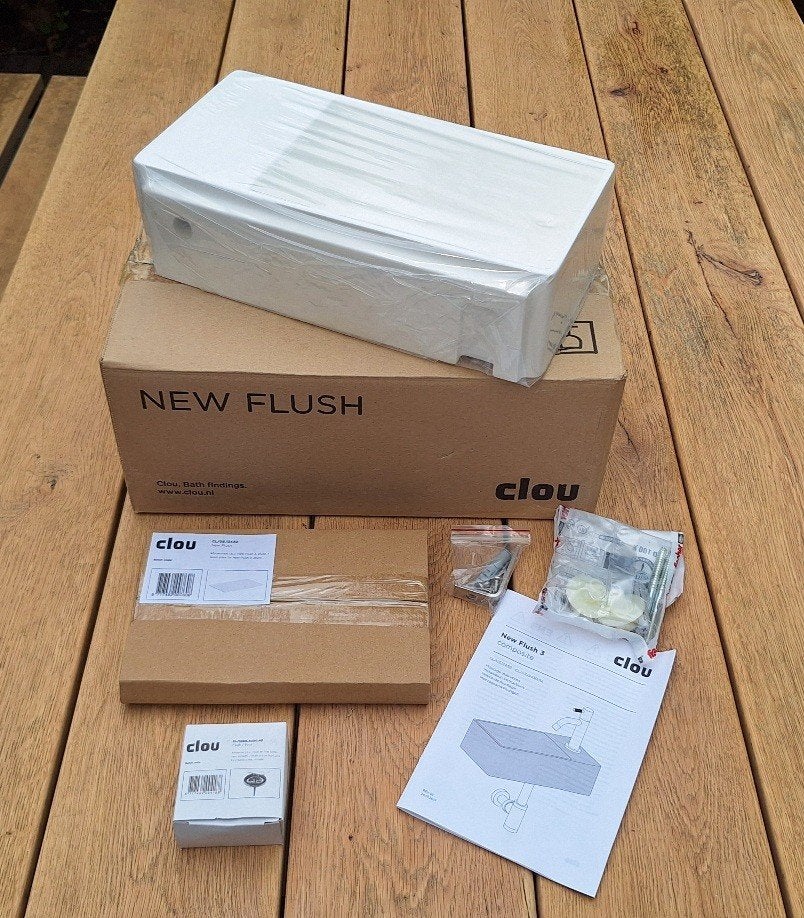 Clou New Flush 3 fonteintje mat wit NIEUW, Ophalen of Verzenden, Nieuw, Chroom, Wastafel