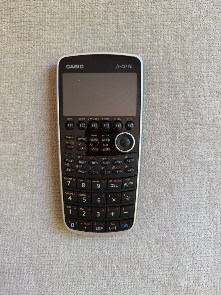 Casio grafische rekenmachine fx-CG20, Ophalen of Verzenden, Grafische rekenmachine, Zo goed als nieuw