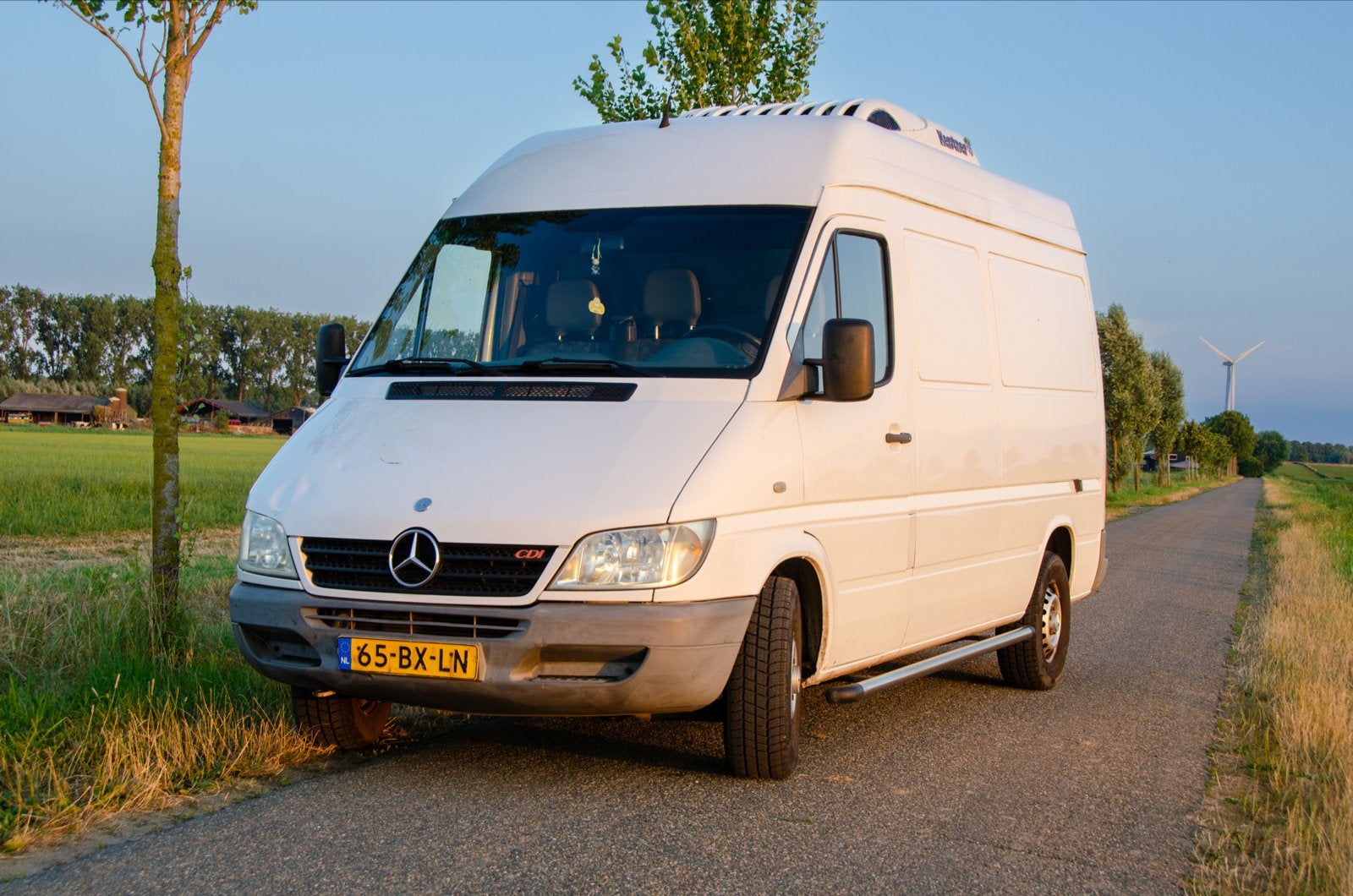 Mercedes-Benz Sprinter 2004, Auto's, Bestelauto's, Zwart, Wit, Mercedes-Benz, Dealer onderhouden