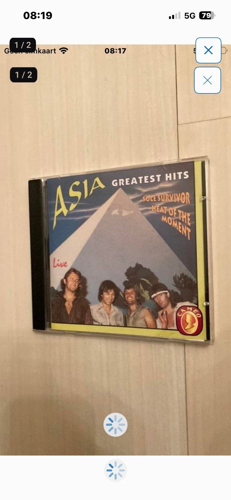 Asia - greatest hits LIVE (symp.rock), Ophalen of Verzenden, Zo goed als nieuw, Overige genres