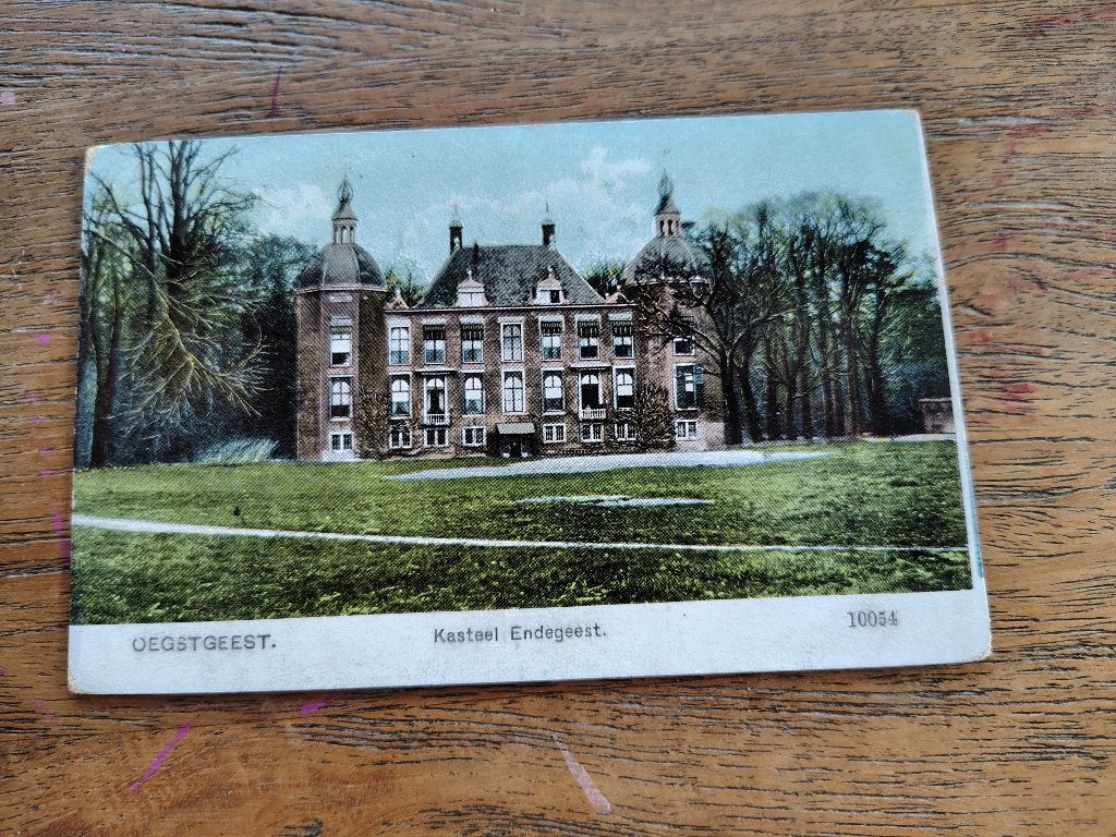 Oegstgeest kasteel Endegeest, Ophalen of Verzenden, Voor 1920, Ongelopen, Zuid-Holland