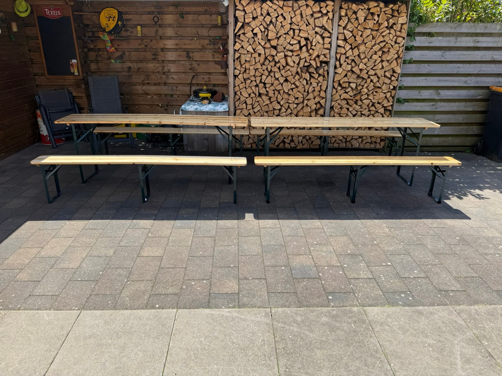 Bierbank te huur, Huis en Inrichting, 1 kruk, Ophalen, Zo goed als nieuw