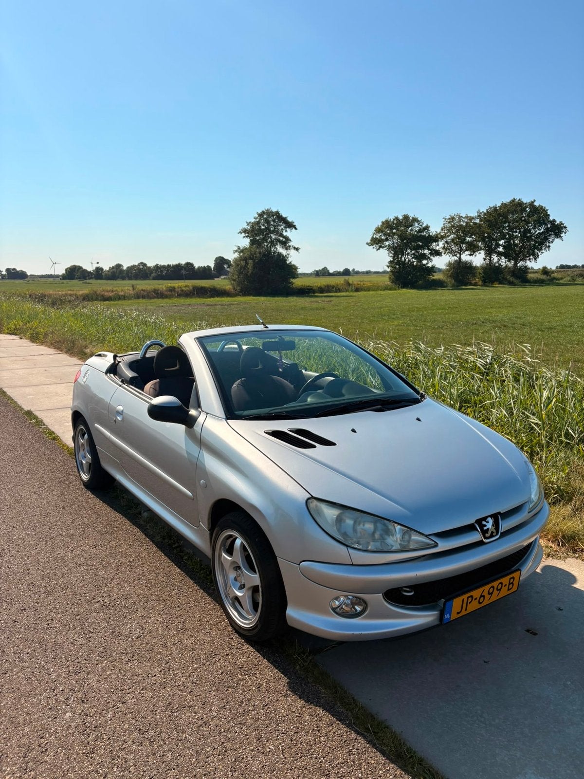 Peugeot 2004 Grijs, Auto's, Cabriolet, 4 stoelen, 49 €/maand, 14 km/l