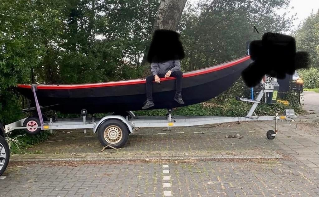 Boot trailer, Watersport en Boten, Boottrailers, Ophalen, Minder dan 1500 kg, Gebruikt, 6 tot 9 meter