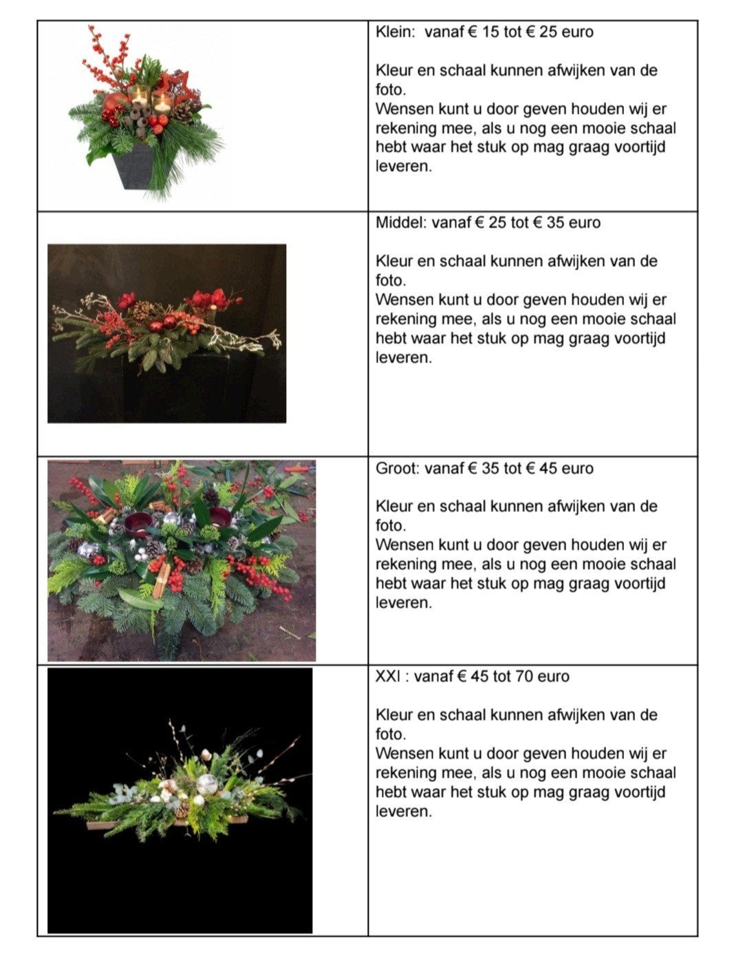 kerststukken, Tuin en Terras, Ophalen, Volle zon