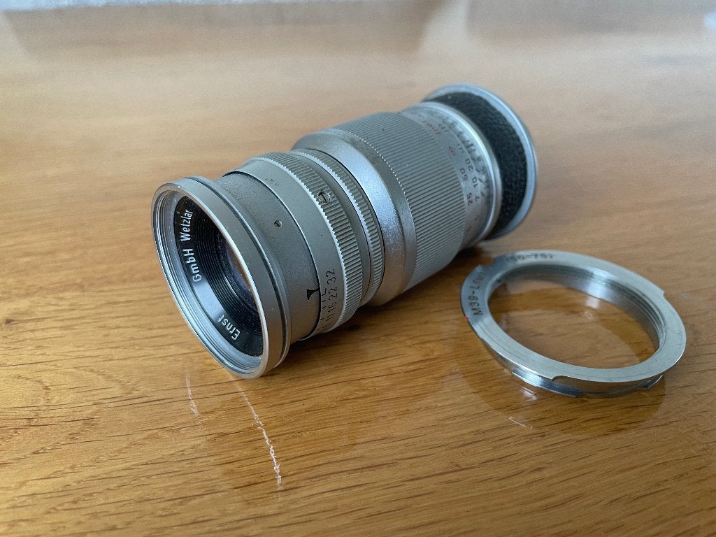 Leica Leitz 9cm f/4 elmar 90mm LTM M mount, Gebruikt, Telelens, Leica, Leica M-mount