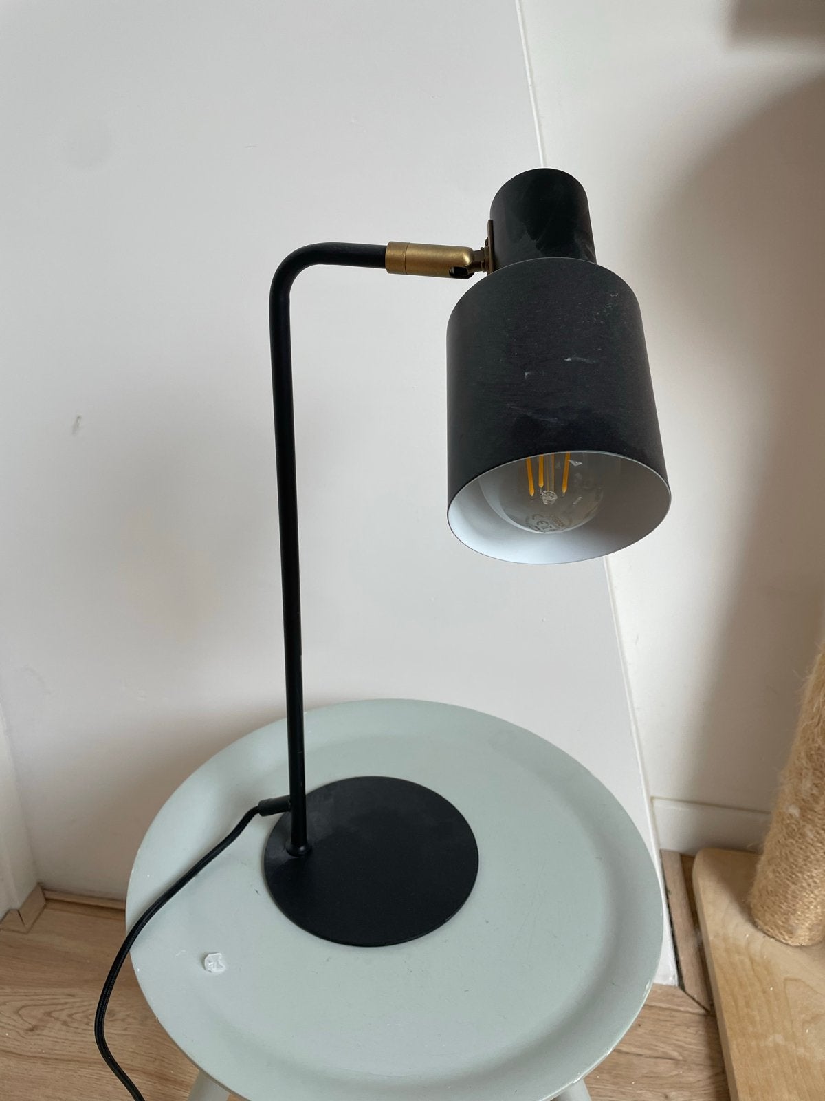 Karwei Nordin Tafellamp Zwart - Modern en Verstelbaar, Ophalen, Bureaulamp, Overige merken, 45 cm