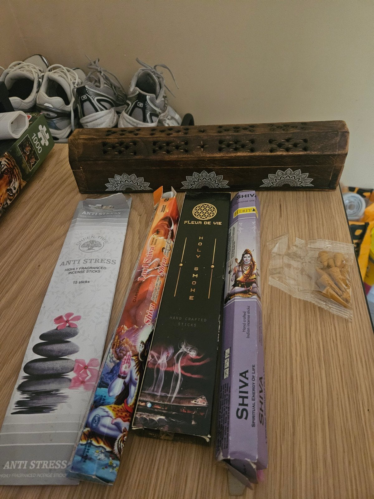 Wierookbrander met rituals kegels., Ophalen, Hout, Bruin, Oosters
