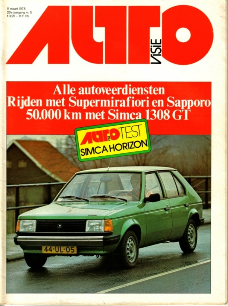 Autovisie test Chrysler Simca Horizon Maart 1978, Ophalen of Verzenden, Gelezen, Overige merken