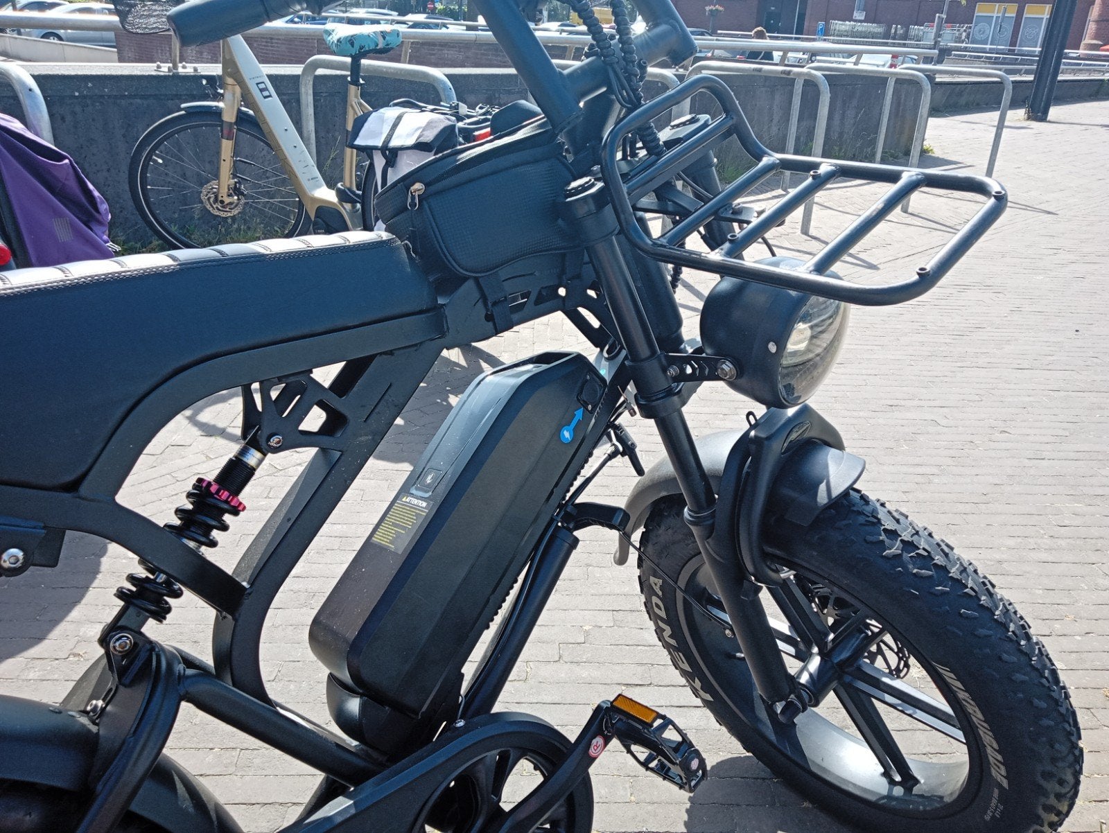 Fatbike met alarm, extra accu, fietspomp, gereedschap en GPS, Fietsen en Brommers, Ophalen of Verzenden