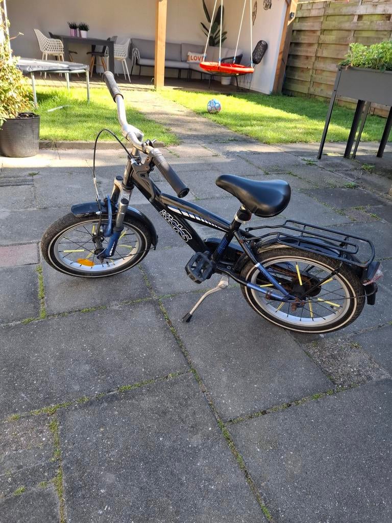 Jongensfiets tot 5 jaar - Blauw, Geel, Zwart, Ophalen